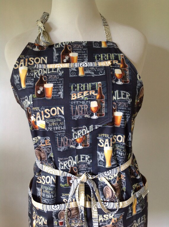 Beer Apron Grill Apron Server Apron Bartender Apron