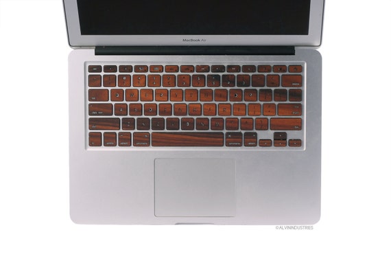 MacBook Wood Keyboard Skin Decal Real Wood Macbook Rosewood Keyboard Skin MacBook Air 11 13 Pro 13 15 Retina 13 15