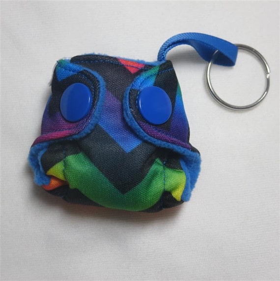 Pocket Cloth Diaper Keychain diaper 2 mini Pocket by WeensyBaby