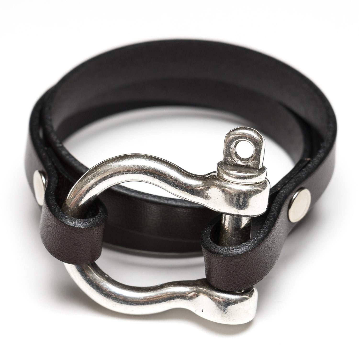 Silver Shackle Bracelet / Nautical Shackle Bracelet