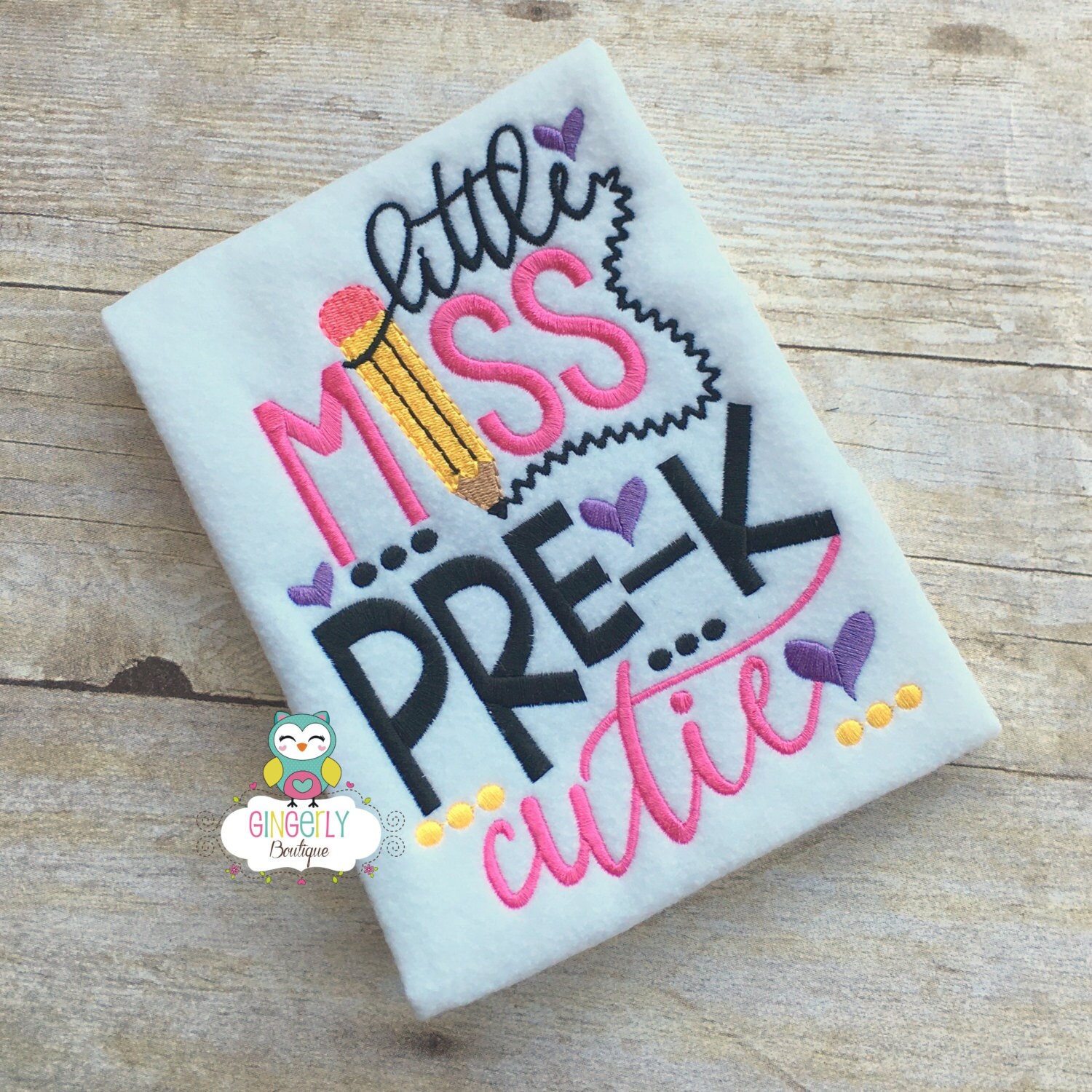 Little Miss PreK Cutie Shirt Girl Back to School Shirt