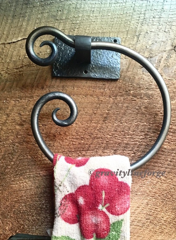 Iron Bathroom Decor Hand Towel Ring Towel Holder Towel