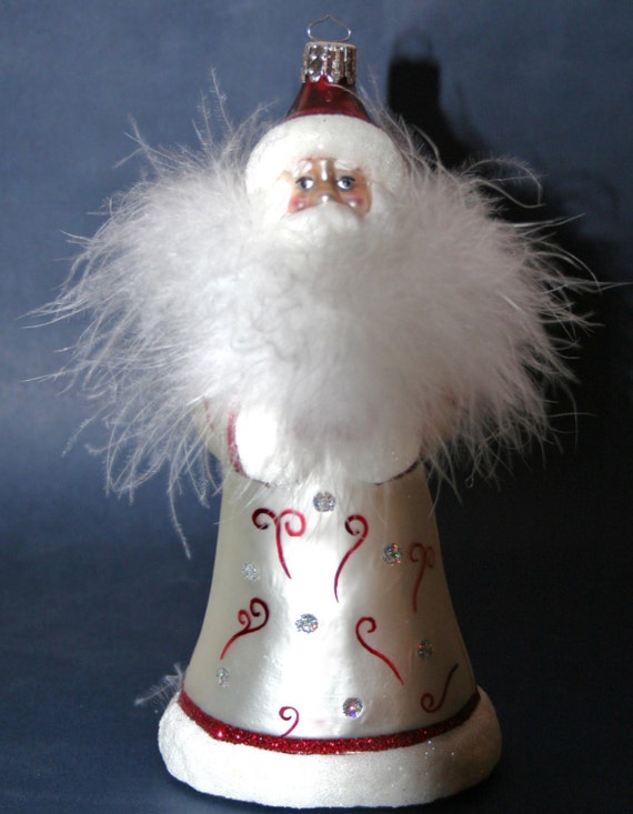 RARE Christopher Radko Majestic Russian Santa Blown Glass