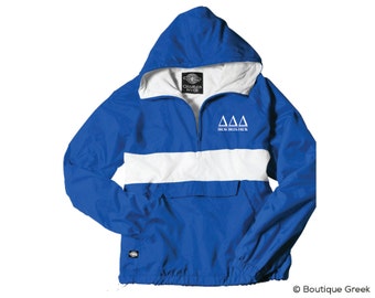 Tri Delta Delta Delta Delta Classic Letters Anorak Jacket