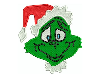 Unique grinch embroidery design related items | Etsy