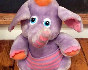 1984 Hasbro Wuzzles Eleroo Plushy Elephant/Kangaroo, Hasbro Softies, Wuzzles Elephant, Wuzzles Kangaroo, Vintage Wuzzle, 80s Wuzzles
