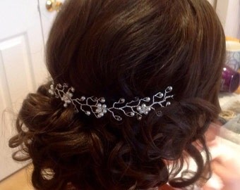Pretty Delicate Bridal Hair Vine - Hair Up - Boho Wedding - 'Bree'