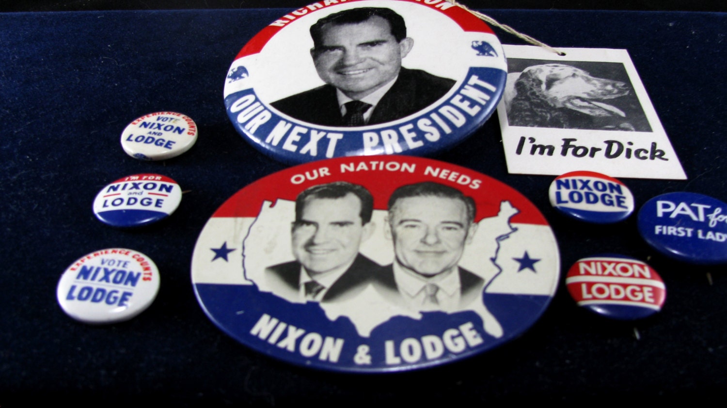 Richard M. Nixon & Lodge 1960 Presidential Campaign Buttons