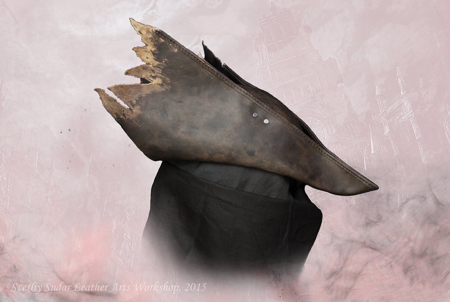 Bloodborne Hunter Leather Hat replica / LARP / Fantasy style