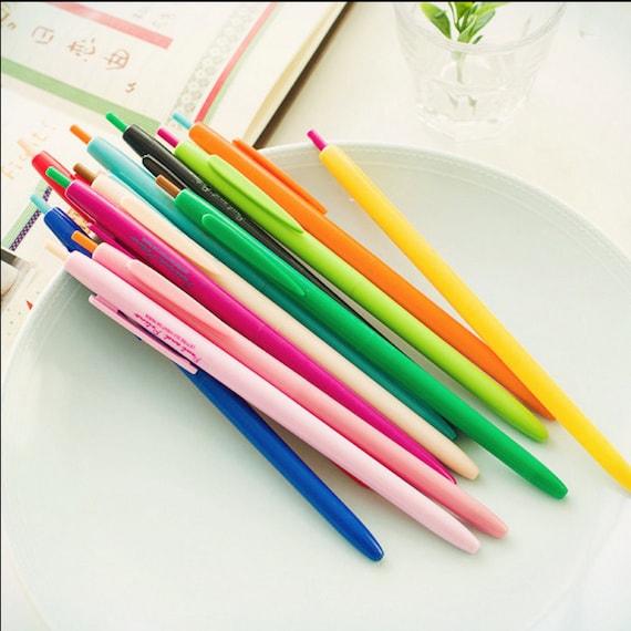 SALE Set of 12 colors candy color gel ink pen marker pen for