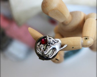 Steampunk Bague "Montre ...ancien mécanisme"