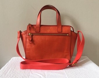 red fossil crossbody purse