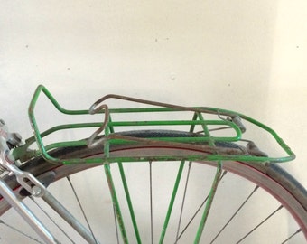 Bike rack rare soviet vintage bicycle basket old bike metal rat-trap rack from 1970ies