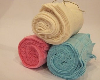 Reusable Microfleece Cloth Diaper Liners (4 packs of 10 / 40 total)