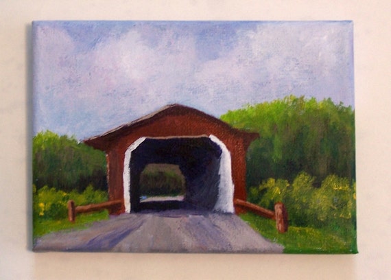 Covered Bridge Original Acrylic Painting   Il 570xN.1009884775 6xhe 