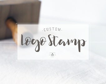 Custom Logo Stamp: Custom Rubber Stamp, Business Logo, Wedding Stamp, Custom Art Stamp -- Branding Stamp