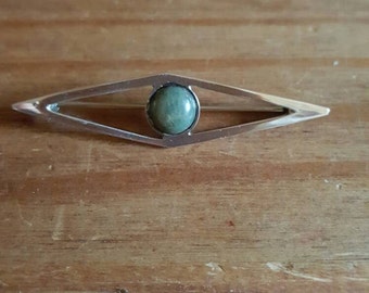 Sterling silver bar brooch Scottish Agate wedding- gift for her - birthday gift