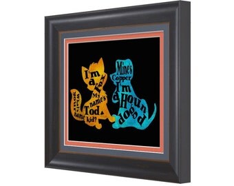 I'm A Fox. I'm A Hound Dog. The Fox and The Hound Print