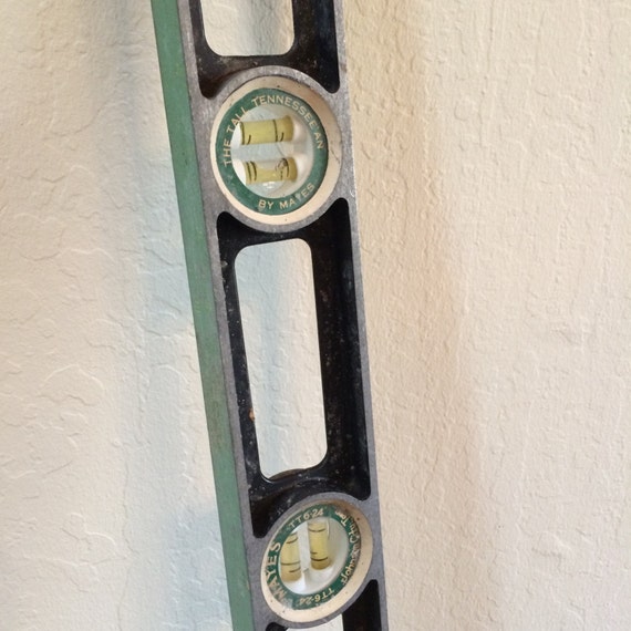 Metal Level Tool Vintage Industrial Level by ACertainFeel on Etsy