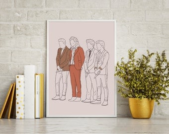 Gotta Whole Lot Of History - One Direction Print - Harry Styles - Louis Tomlinson - Niall Horan - Liam Payne