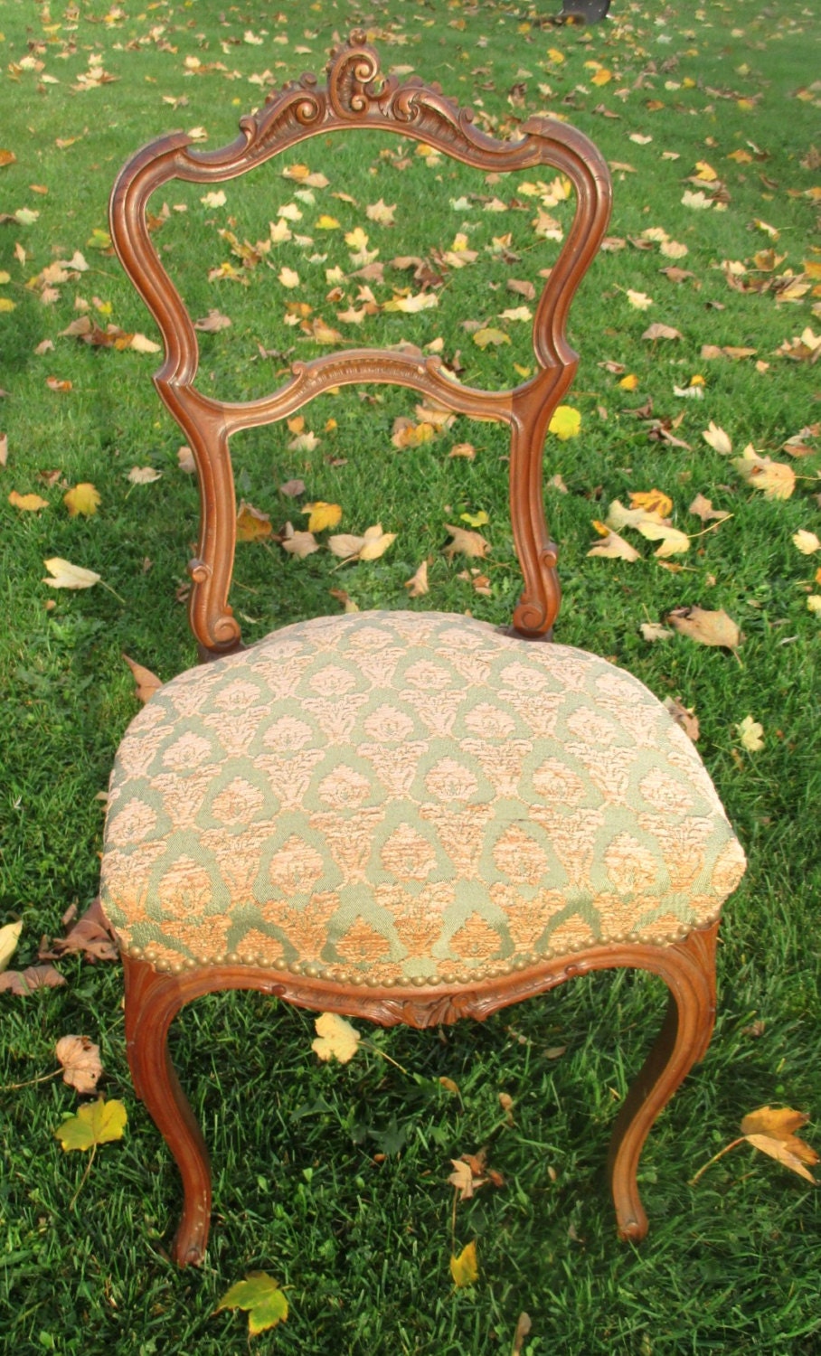 Antique Carved Wood French Chair Louis XV s Haute Juice