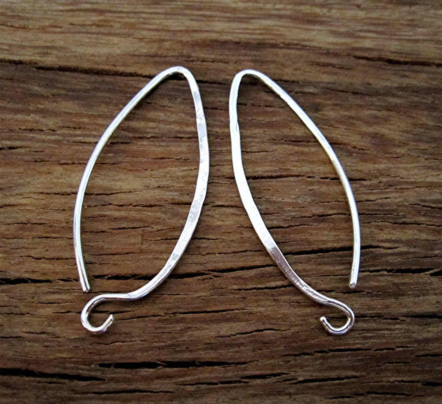 Handcrafted Medium Length Earring Wires in Sterling Silver