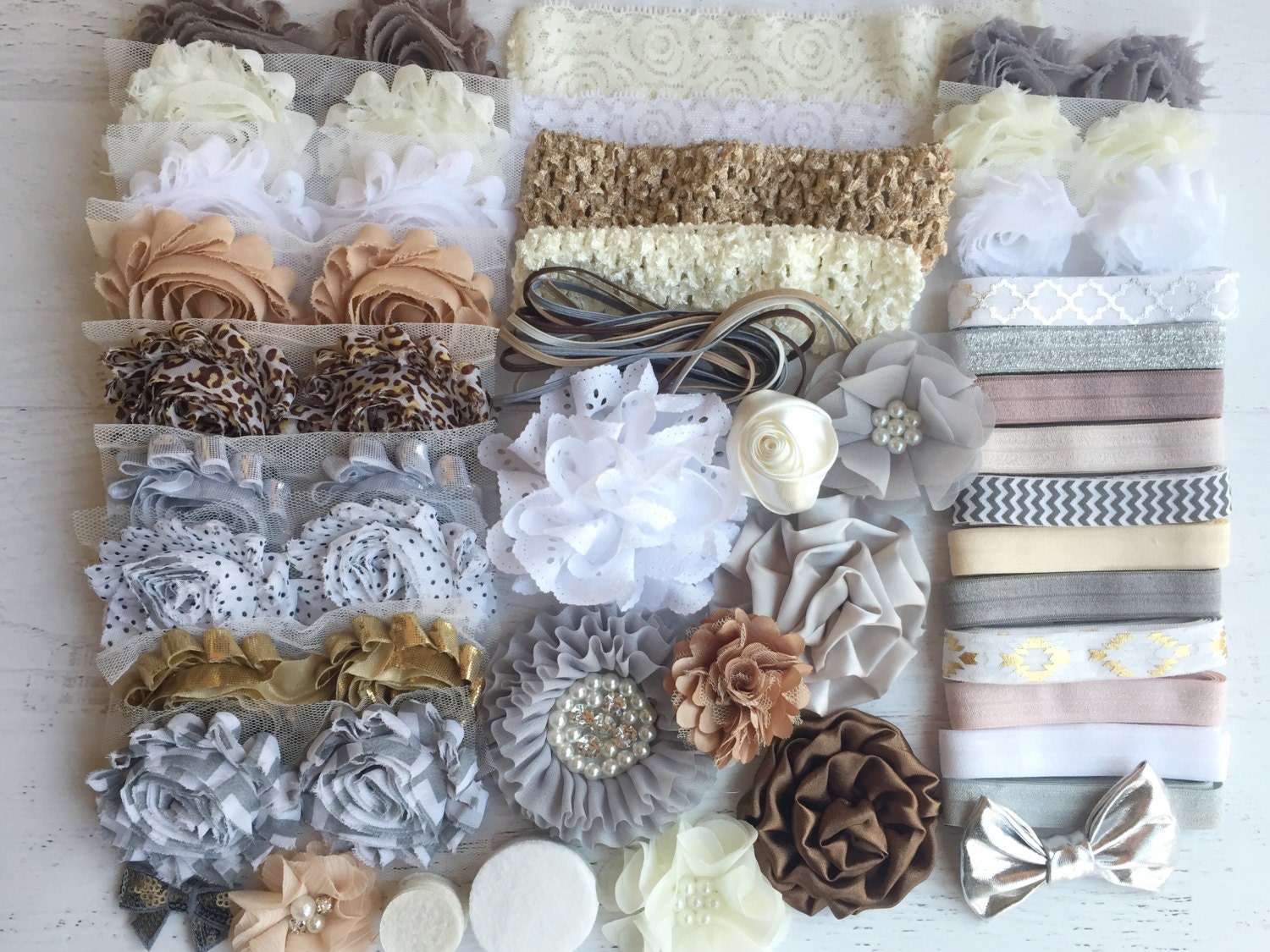 DIY Headband Kit Neutrals makes over 30 headbands