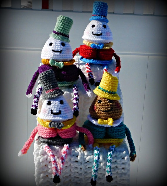 Humpty Dumpty Puzzle Doll Crocheted by on Etsy