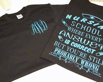 Nursing student. Tee shirt. R.N. LPN.