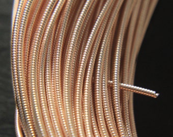 10Mtr, 1MM Jaseron French Stiff wire in Rose Gold Color