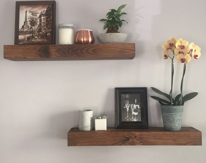 Floating Shelves - Shelves - Bathroom Shelf - Kitchen Shelf - Wood Shelf - Wall Shelves - Home Decor - Floating Shelf - Modern Shelf - Shelf