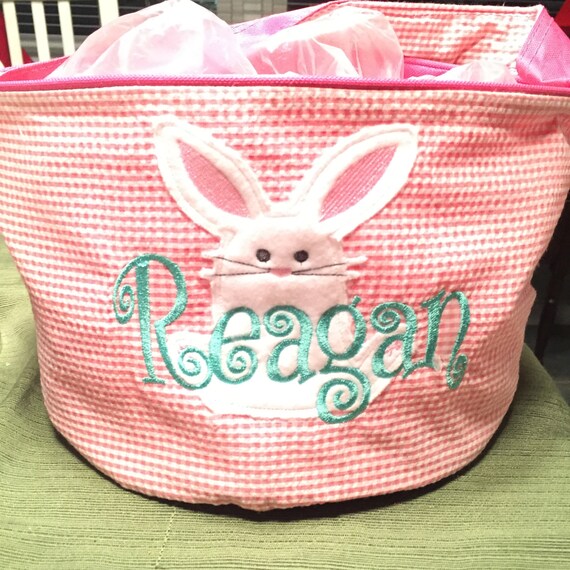 Personalized Easter Duck or Rabbit Baskets