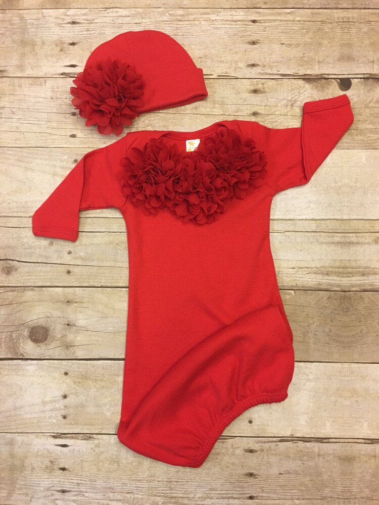 Baby Girl Take Home Outfit Newborn baby by KeepsakeKonnections