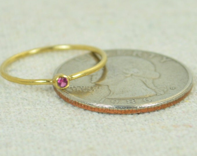 Tiny Ruby Ring, Ruby Stacking Ring, Gold Filled Ruby Ring, Ruby Mothers Ring, July Birthstone, Ruby Ring, Dainty Ruby, Dainty Gold Ring