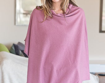 Dusty Pink Cashmere Poncho/Dusty Pink 100% Cashmere Poncho ON SALE