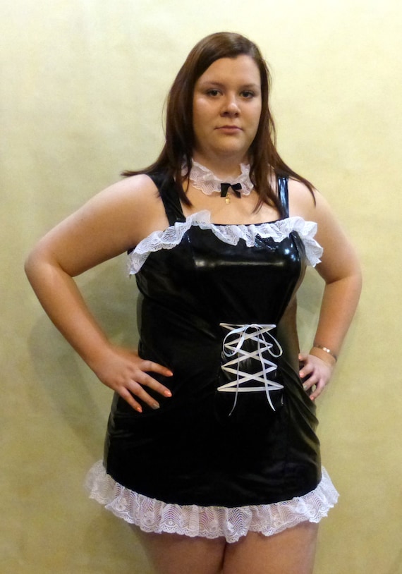 Sexy Lingerie Maid Waitress Costume Nightwear Clubwear Large
