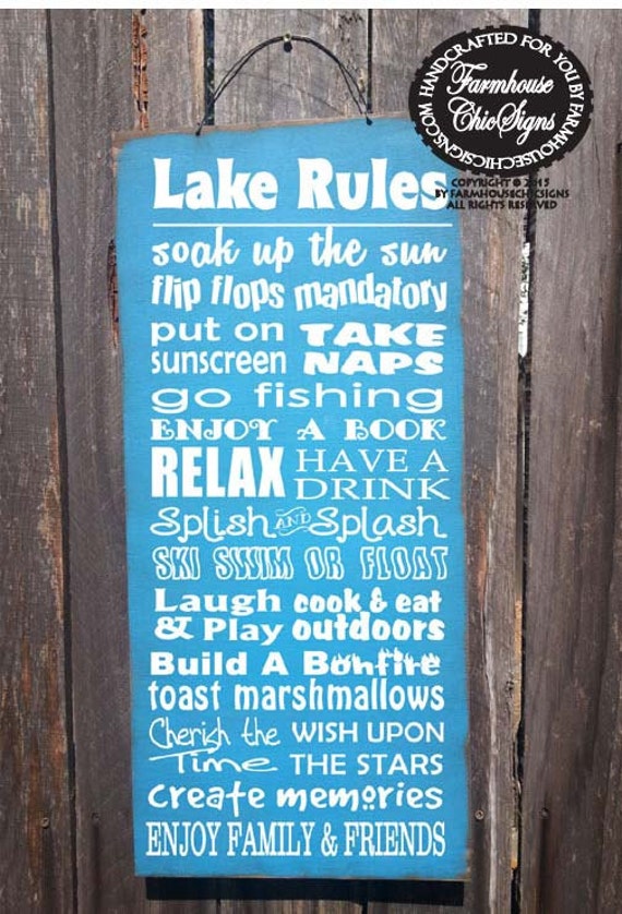 lake house, lake house decor, lake house sign, lake rules sign, lake sign, lake house decorations, lake house wall decor, lake, 73