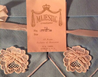 1960s Majestic Creations rayon tablecloth and napkins original packaging