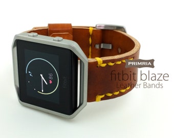 Fitbit Blaze Watch Straps , Handmade Genuine Leather Watch bands