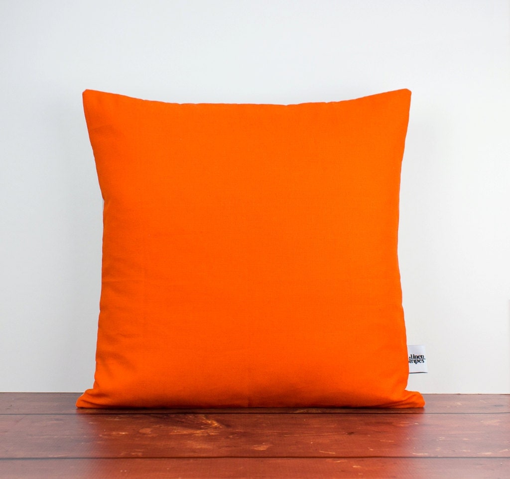 Orange cushions Orange pillow Orange throw pillow Orange