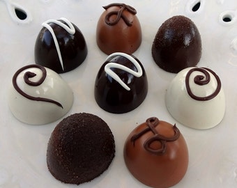 Set of 8 Fake Chocolate Truffles