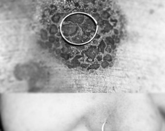 Sterling silver Very thin False Nose ring, Fake Nose ring Hypoallergenic, Tragus Piercing, Cartalige Ring, Septum Ring, Piercing, Hoop