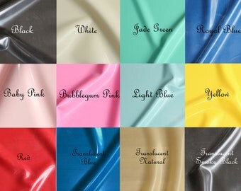 Sheet Latex/Rubber by Continuous Metre, Qtr or Half Metre - 1m Width, 0.25mm Gauge - Main Colours - UK SELLER