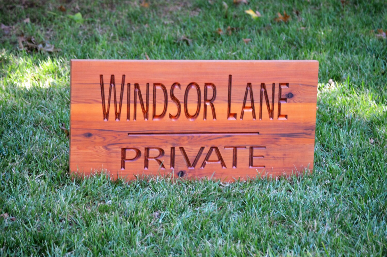 Outdoor Yard Address Sign Custom Carved Wood Sign Solid