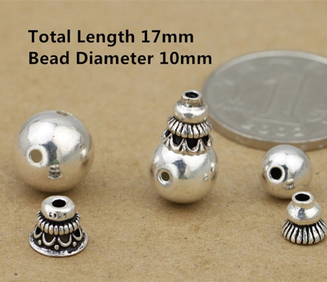 Sterling Silver Guru Bead 925 Silver Prayer Beads Sterling