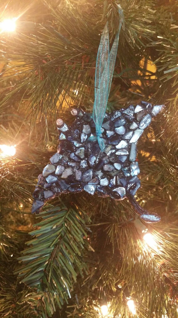 Manta Ray Christmas ornament.