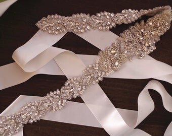 rhinestone sash applique bridal sash belt