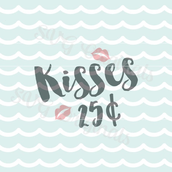 Valentine Baby Love Kisses 25 SVG Vector file. Cute for