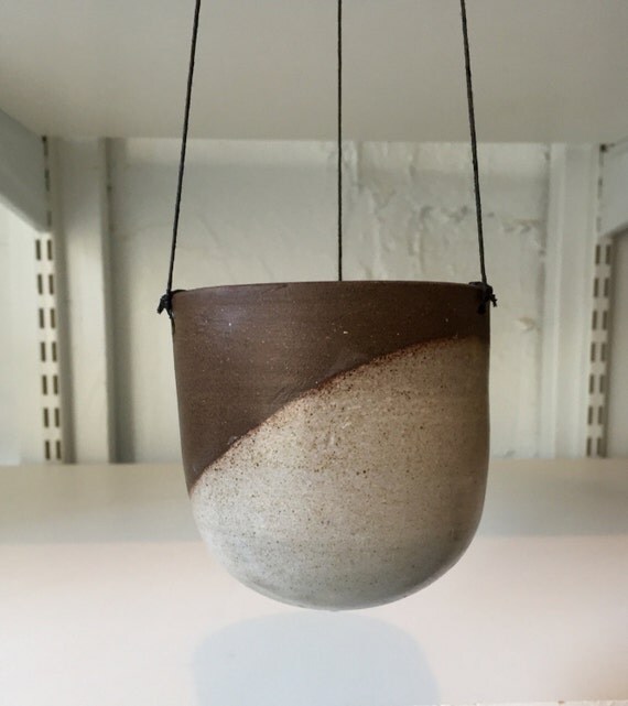 Ceramic white outdoor/indoor hanging jar flower/herb/ candle holder