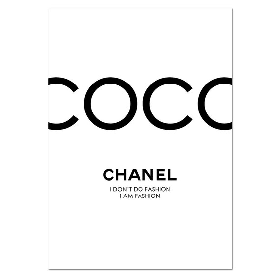 Coco Chanel Print Chanel Poster Chanel Art Coco Canvas